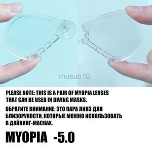 Goggles avtagbar dykmask Myopia Lens Water Sports Professional Swimming Scuba Snorkel Mask Goggles Underwater 150-600 Valfritt HKD230725