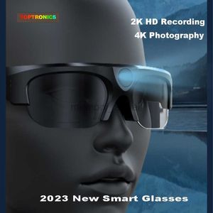 Smart Glasses High End Wireless Bluetooth Smart Glasses Fashion Cool Style Auricolare stereo 4G Chiamata Foto Musica Audio Occhiali da sole intelligenti HKD230725