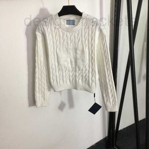 Kadın Sweaters Tasarımcısı Kadın Knits Üstleri Jacquard Mektup Desen Pist Pist Mahsul Üst Viskoz Gömlek Markası Yüksek Son Elastikiyet Kazak Jumper Dış Giyim YLGS