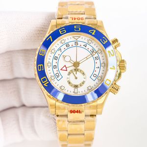 Designerski zegarek męski 40 mm Yachtmaster zegarek luksusowy zegarek 904L Pasek ze stali nierdzewnej automatyczne zegarek szafirowe lustro Wodoodporne zegarek pływacki Montre