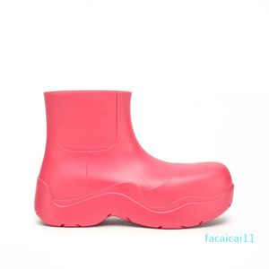 Buty damskie cukierki stałe kolory różowe czarne pistacje żółtą platformę modową koktajlową kostkę okrągłe palce u stóp wodoodpornych