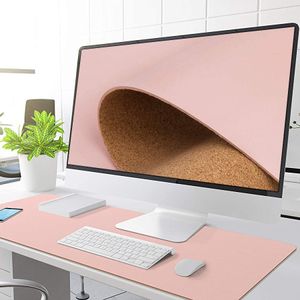 Cork Table Mat Oversized Mouse Pad Computer Keyboard Mat Desk Mat Students Learn Writing Mat Non-Slip And Waterproof
