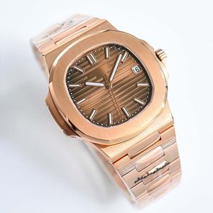 رجال مشاهدة Nautilus 5711 Watch Designer عالي الجودة مراقبة حركة الآلات الآلية الساعات الساعات الفولاذ المقاوم للصدأ من الفولاذ الياقوت