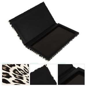 1 Pçs de Sombra Paleta Vazia Magnética Leopardo Paleta Recipiente para Blush Pó Sombra Batom 230724