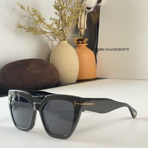 Modekatt Eye Vintage Rose Gold Mirror Mens Mens Womans Solglasögon Metal Refctive Flat Lens Tourism Solglasögon Multifolor Tom-Fords Tom Fords