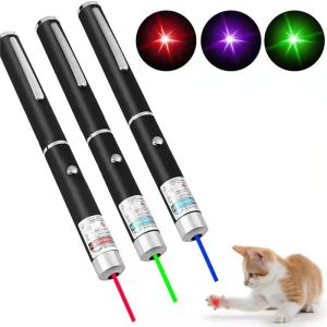 Penna puntatore laser 5MW Divertente giocattolo per cani e gatti Forniture per conferenze per l'insegnamento di campeggio all'aperto Forniture per animali domestici