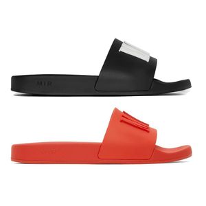 Boyut 38-45 Sandale Terlik Kadın Havuz Adam Kauçuk Lüks Tasarımcı Sıradan Ayakkabı Kız Loafer Yeni Sliders Sunny Slayt Açık Plaj Erkek Yaz Siyah Katır Sandal Kutu