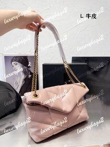 LouLou Puffer Luxurys Bolsas de Mão Designers Pele de Carneiro Bolsa de Couro Genuíno Bolsa de Ombro Bolsas Femininas 27cm 7 Cores Bolsa Nuvem Bolsa Grande Bolsa de grife