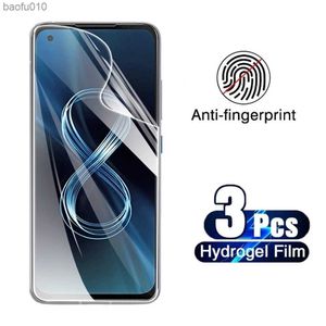 3 PCS Full Cover Hydrogel Film para Asus Zenfone Max Pro M2 ZB631KL M1 ZB601KL ZB602KL protetor de tela do telefone película protetora L230619