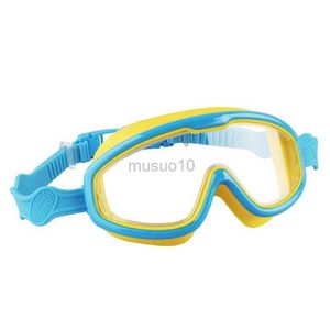 Goggles çocuklar Yüzme Goggles Ayarlanabilir Boz Yüzme Gözlükleri Çocuklar için Anti-UV Sızdıran Yüzme Gözlükleri Erkekler için 6 Renk HKD230725