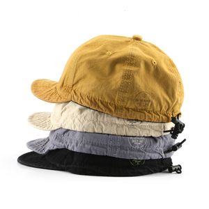 Boll Caps Women's Solid Soft Truck Hat 100% Cotton 6-Panel Baseball Cap Unisex Outdoor Flat Sports Hip-Hop Hat 230724