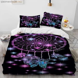 Fashion DreamCatcher Feather Comforter Bedding Set Copripiumino Letto Set Copripiumino King Queen Size Set biancheria da letto Regalo L230704