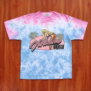 Abbigliamento di moda firmato T-shirt hip-hop Magliette Vertarae Beach Girl T-shirt a maniche corte in puro cotone stampato Beach Girl