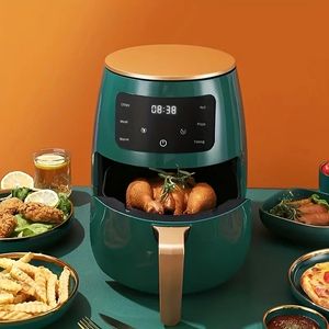 1 st 1400W Air Fryer Home Oil Free Low Fat Multifunctional 4.5L stor kapacitet Electric Fryer Non-Stick Pan Ease to Clean, School Supplies, Back to School