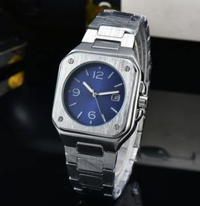 TOPS AAA MENSフル機能腕時計Quartzムーブメント男性タイムクロックフルステンレススチールバンドSapphire Glass Relogio Masculino Wlistwatch AA2