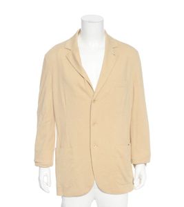 Blazers masculinos de peito único Loro Piana café amarelo manga comprida terno lazer casaco roupas