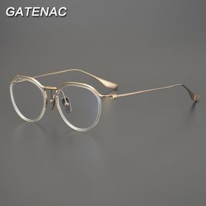 Armação de óculos Armação de óculos vintage para homens Miopia Óptica armação de óculos graduados para mulheres Retro Korea Óculos de marca de luxo 230725