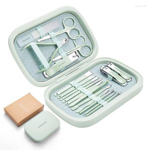 Nail Art Kits Maniküre Set Clippers Cutter Werkzeuge Pediküre Pflege Glasfeile Schere Pinzette Schönheit