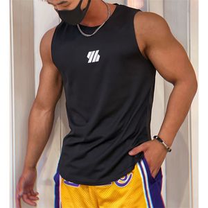 Men's Tank Tops est Summer Gym Vest High Quality mesh Shirt Sleeveless T-shirts Men Tank Tops running Fitness Sports Vest men Clothing 230724