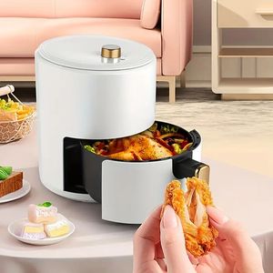 1PC Air Fryer, Zdrowe gotowanie z niewielkim olejem lub bez oleju, łatwe do czyszczenia i bezpieczniejsze w użyciu, idealne dla małych rodzin i wszechstronne gotowanie, francuskie twórcy frytek wielofunkcyjnych