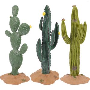 Kwiaty dekoracyjne Baobab Car Cactus Dekoracja biuro miniaturowe figurki rośliny miniatury zdobią craft drobny sztuczny