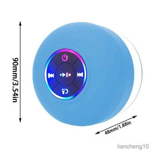 ポータブルスピーカーバスルームの防水性ポータブルスピーカーオーディオワイヤレスシャワーミニスピーカー電話サウンドバーハンドラージカップミニワイヤレスR230725