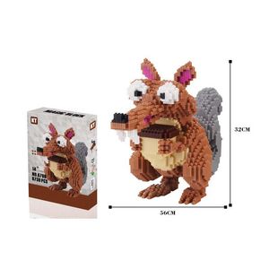 Blocos 8730 pçs Scrat Magic Ice Age Squirrel Bolota Figura Mini Conexão Tijolos Grande Modelo Para Blocos de Construção Brinquedos 230724