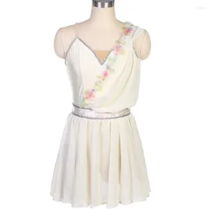 Stage Wear Adult And Children High-end Custom Tutu Beige Cupid Short Gauze Skirt Competition Performance Professional