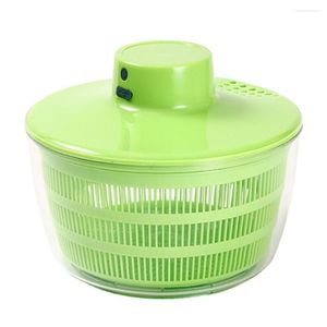 Skålar 5L USB Vegetabilisk salladspinnarfrukt Dehydrator Drain Basket Multifunktionell snabb torktumlare Skakning för hemköksverktyg