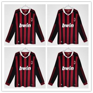 Retro Shirts Soccer Jerseys 95 96 97 Gullit 02 03 12 14 15 Maldini van Basten Football Kaka Inzaghi 06 07 Pirlo Shevchenko Baggio Ac Milans Jersey