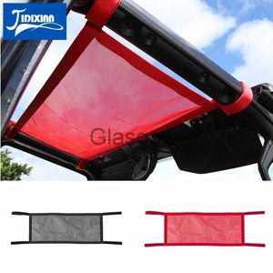 Car Sunshade JIDIXIAN Mesh Cargo Net Roof Top Netting Sunshade Cover for Jeep Wrangler YJ TJ JK JKU JL JLU Gladiator JT 19872021 x0725