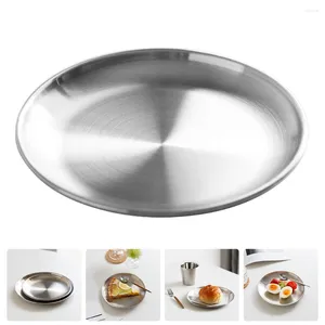 Geschirr-Sets, Nudelteller, Dessertteller, Brutzelplatte, Tabletts, Sushi-Platten, Aufbewahrungsorganisator, rundes Servieren, Metall, Abendessen, Camping, Outdoor