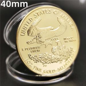 Juguetes para adultos moneda extranjera estatua de la libertad moneda conmemorativa medalla conmemorativa moneda águila colección de monedas conmemorativas