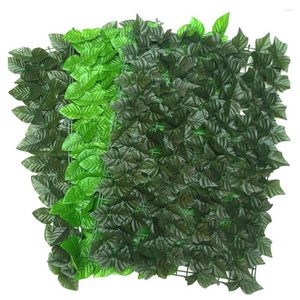 Decorative Flowers 100cm Artificial Fence Leaf Wall Panels Grass Backdrop Plants Garden Yard Scene Layout Background Ivy