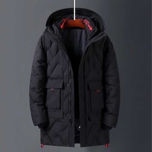 Feminino Down Parkas Jaqueta Puffer Masculina 90% Pato Branco Jaqueta Masculina Longa Parkas Feather Jacket Casacos à prova d'água para homens Casacos de inverno para homens HKD230725