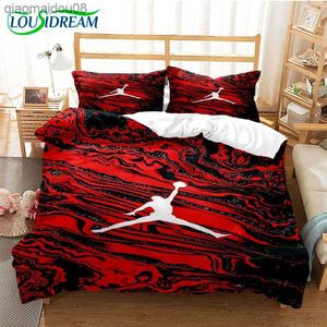 Famous Basketball Star Fashion Printing Bedding Set Duvet Cover Comforter Bed Single Twin Full Queen Youth Kids Girl Boys Gift L230704