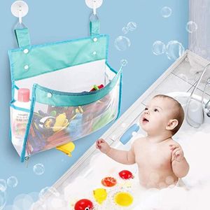 Sacos de armazenamento para banheiro de bebê, bolsa de banho de malha, organizador de brinquedos para brinquedos de água, design aberto, rede de areia