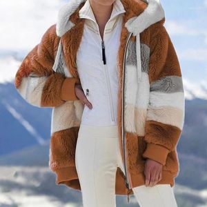 Женские куртки S-5XL Женский зимний пальто негабаритное модное приготовление клетчатая клетчатая одежда с капюшоном на молнии.
