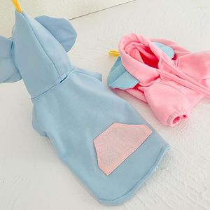 Dog Apparel Fashion Cartoon Elephant Animal Hooded Sweatshirt Pet Hoodie Flexible Shooting Prop