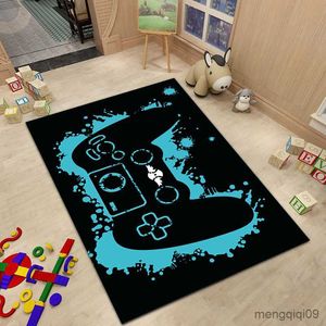 Carpets 3D Game Carpet for Living Room Gamer Controller Area Rug Children's Room Rugs Soft Sofa Bedroom Bedside Rug Home Decoration R230725