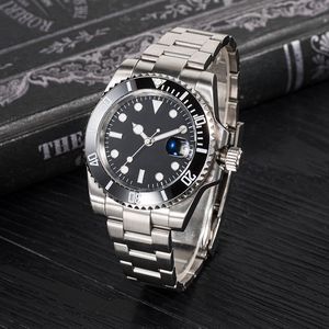 AAA MENS ZEGA SZKOLNY AUTOMATYCZNY SZKLA 41 mm Submarine Pełna stal nierdzewna ślizganie się pływające zegar Sapphire Luminous Watch Montre de Luxe