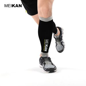 Aquecedores de braço e perna MEIKAN Funcional Calf Compression Sleeves Aquecedores de perna Ciclismo Aquecedores de corrida Esportes Equipamento de segurança para Maratona Cross-Country 230725