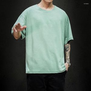 Männer Hoodies Sommer männer T Shirt 2023 Mode Solide Herren Übergroßen Hip Hop Kurzarm Casual Baumwolle Streetwear top Tees