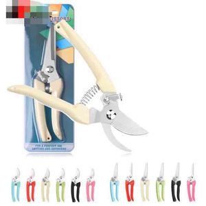 Garden Pruner Scissors Powerful Cutting Tools Stainless Steel Gardening Pruning Shear Snip Tool Scissor Branch Cutter Lock Spring