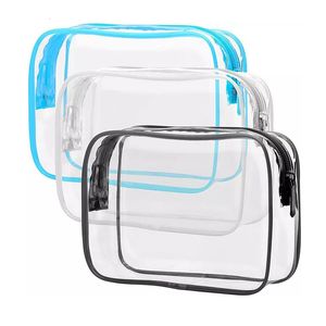 Bolsas Cosméticas Estojos 1pc PVC Feminino Zíper Saco Transparente Maquiagem Bolsa Beleza Estojo Organizador de Viagem Armazenamento Banho Higiene Lavagem 230725