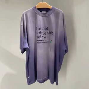 メンズTシャツVeements Women's 1 1 Y2K Street Clothing Graphic Tシャツメンズレトロスタイルストリート服