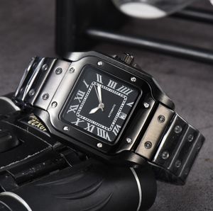 2023 relógio masculino com pulseira de aço inoxidável movimento relógios de pulso de quartzo super luminosos relógios masculinos de vidro à prova d'água presentes Montre De Luxe