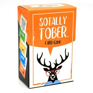 جملة الجملة Sotally Tober البالغين شرب البطاقة Deck Dist بشكل شني