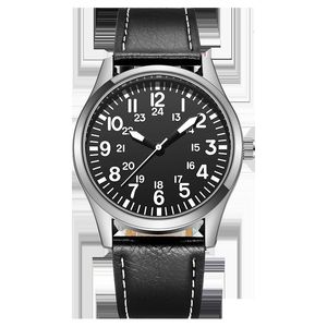 Zegarek na rękę na rękę 42 mm łatwy do czytania japoński ruch 24h Wyświetlacz 230724