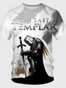 Men's T Shirts Shirt Tee Templar Cross Graphic Prints Soldier Crew Neck 3D Print Outdoor Street Short Sleeve Clothing